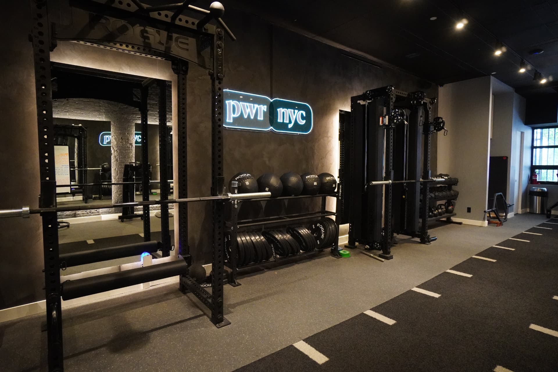 Inside the PWR 72 personal training studio at 143 W 72nd Street, New York, NY 10023